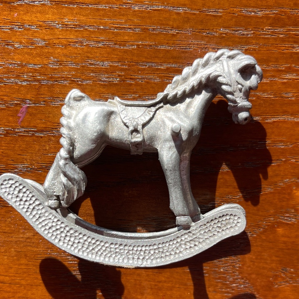 Spoontiques Pewter Mini Rocking Horse Figurine 1982